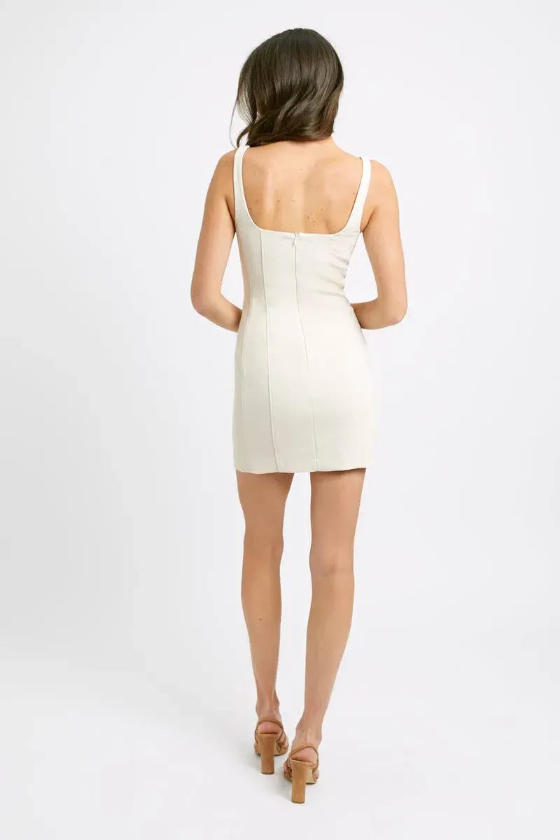Kookai Oyster Bustier Mini Dress Tapioca Size 10 photo 2