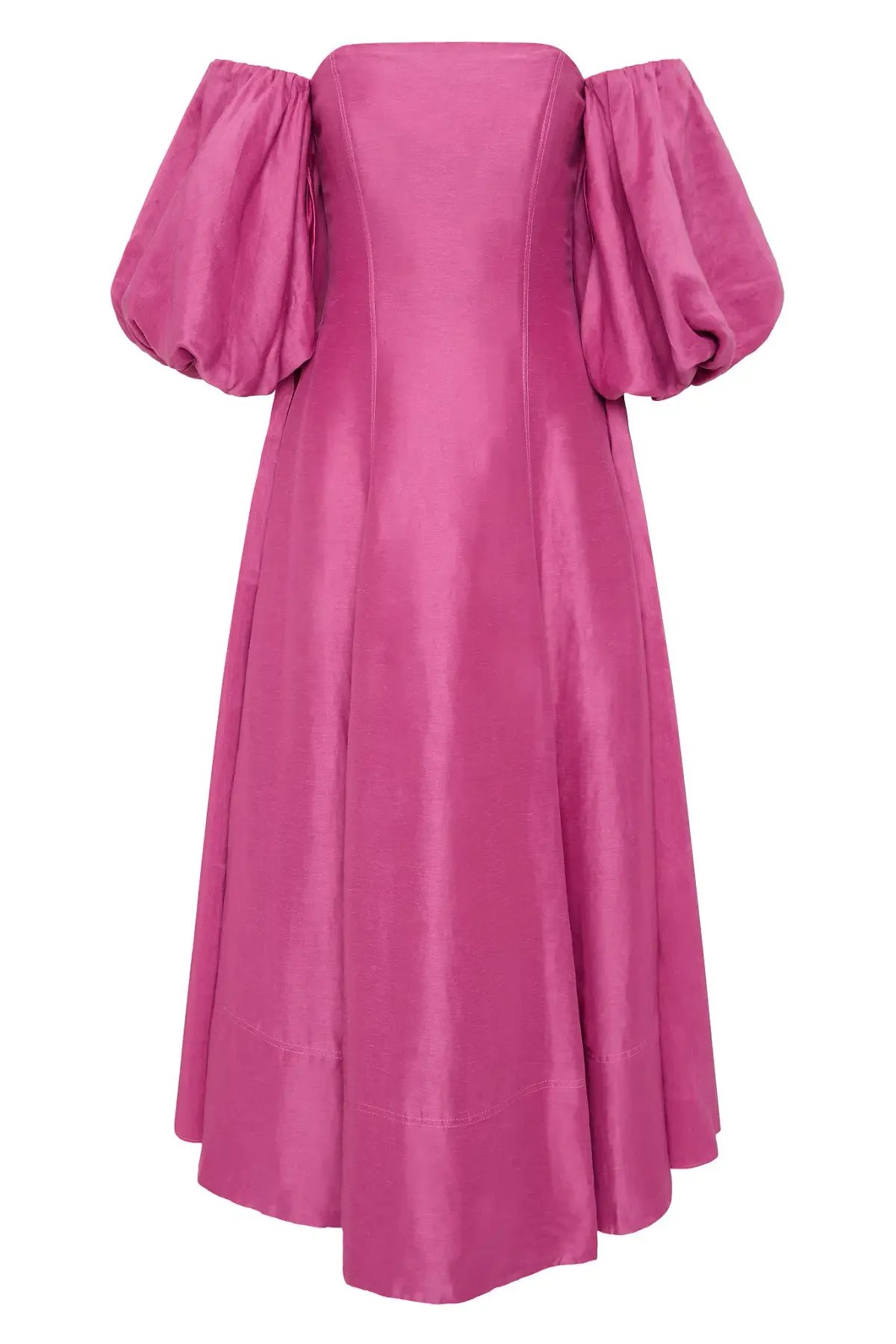 AJE INCARNATION MIDI DRESS MAGENTA SIZE 14 photo 9