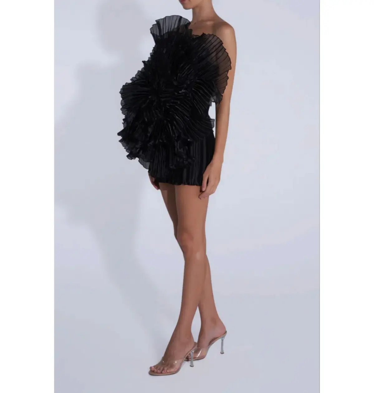 L'idee Fleur Mini Dress Noir Black Size AU 8 photo 3