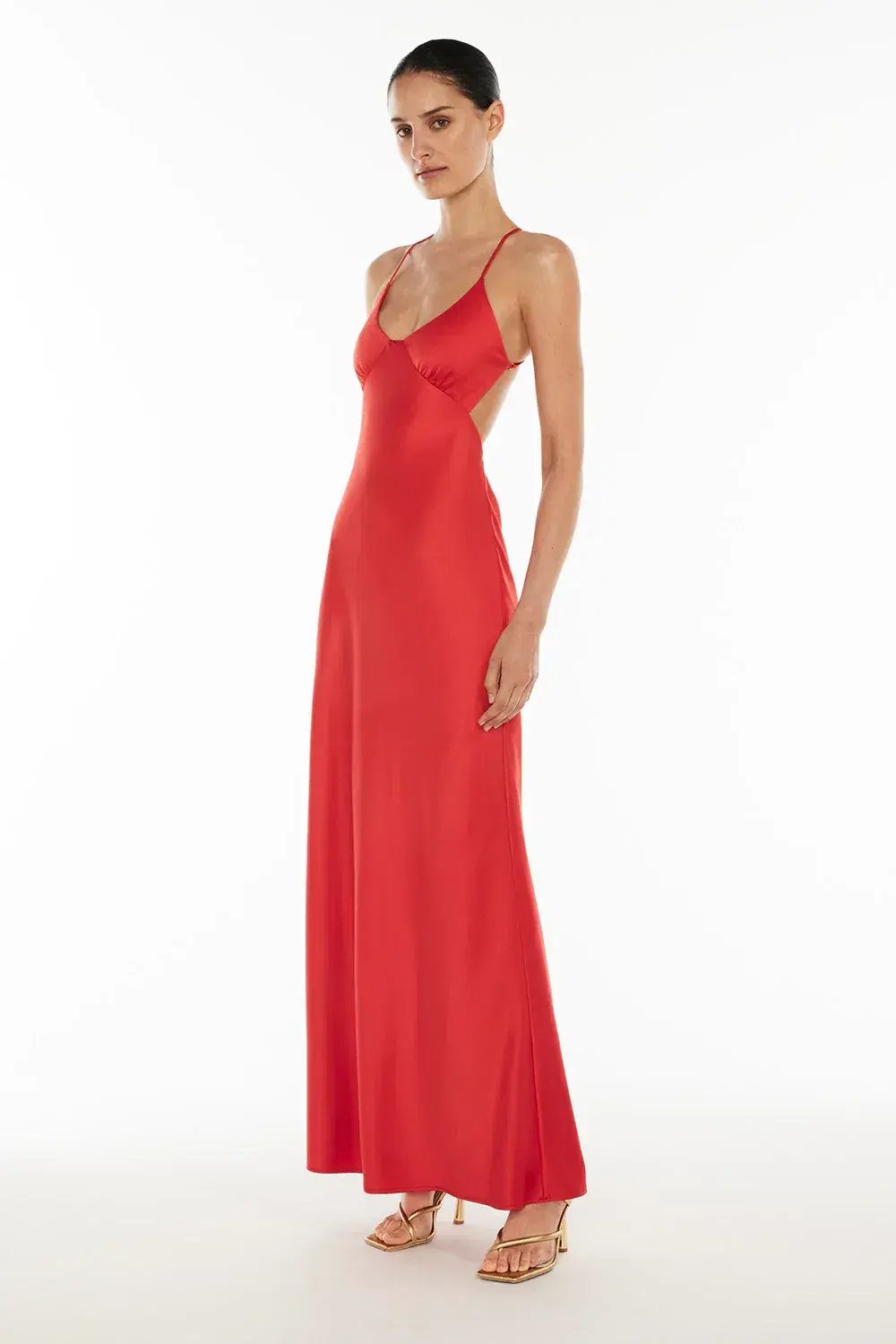 Manning Cartell Saturation Point Slip Maxi Dress Red Size 8 photo 2