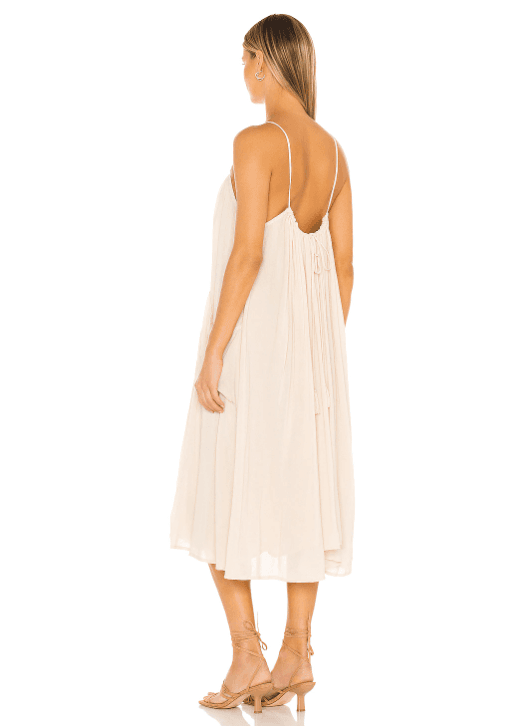 Spell Harmony Strappy Dress Cream Size 8 photo 3