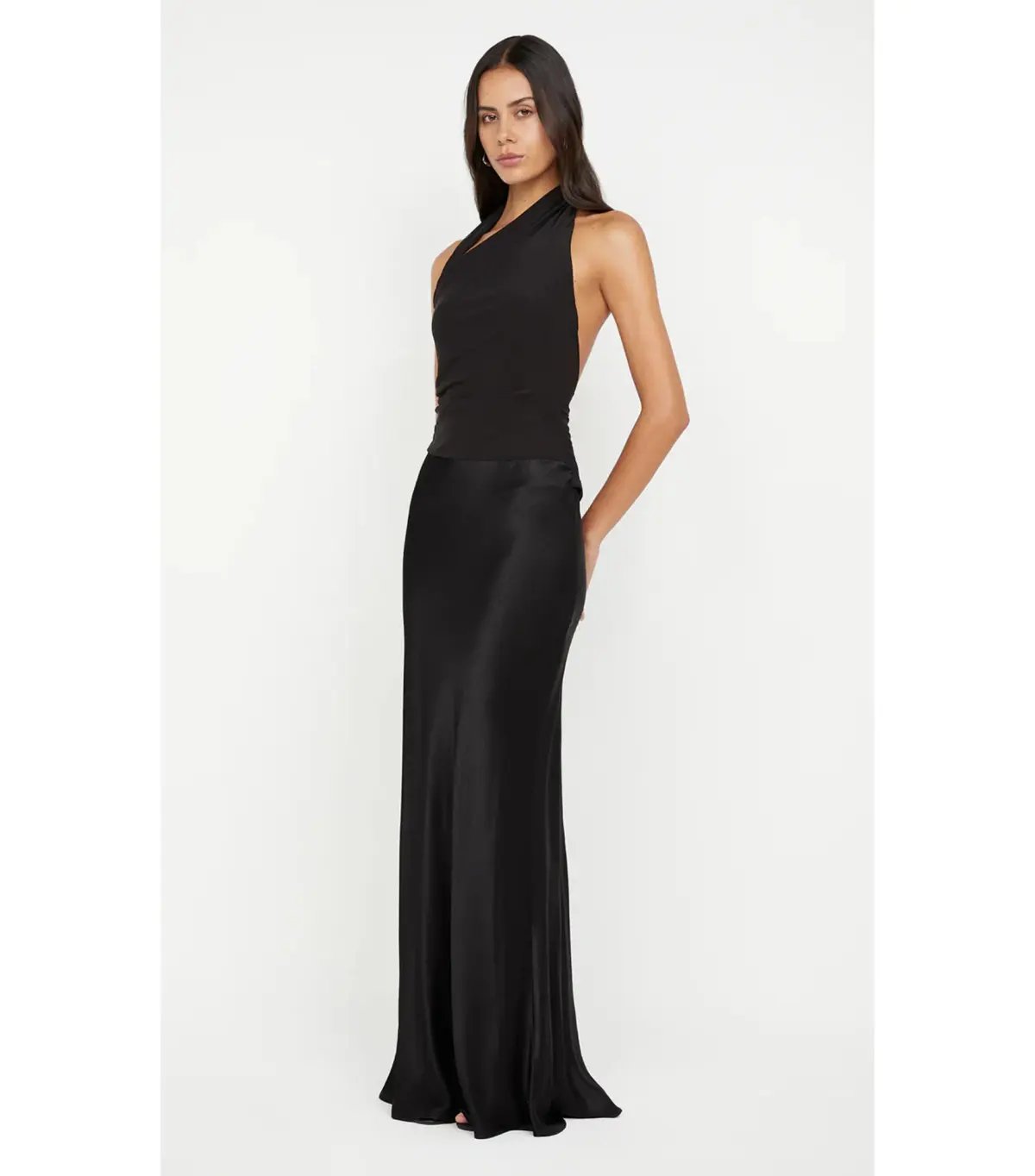 Bec + Bridge Ida Halter Maxi Dress Black Size 8 photo 2