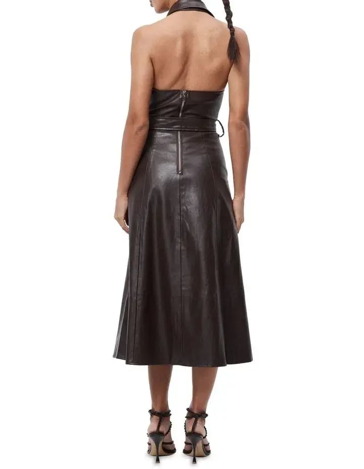 Mossman Opulence Maxi Dress Chocolate Size 14 photo 3