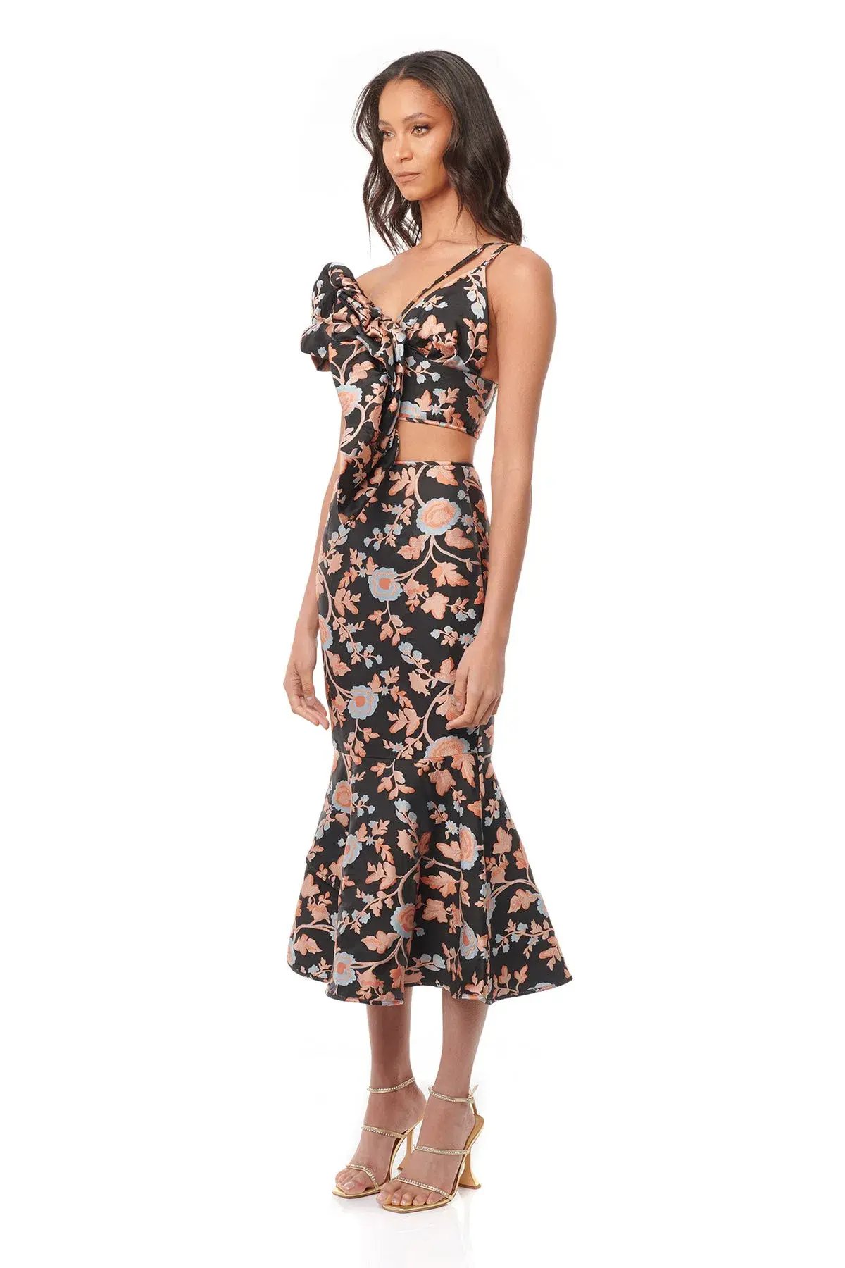 Eliya The Label Kianne Top and Zani Skirt Set Floral Size 10 photo 4