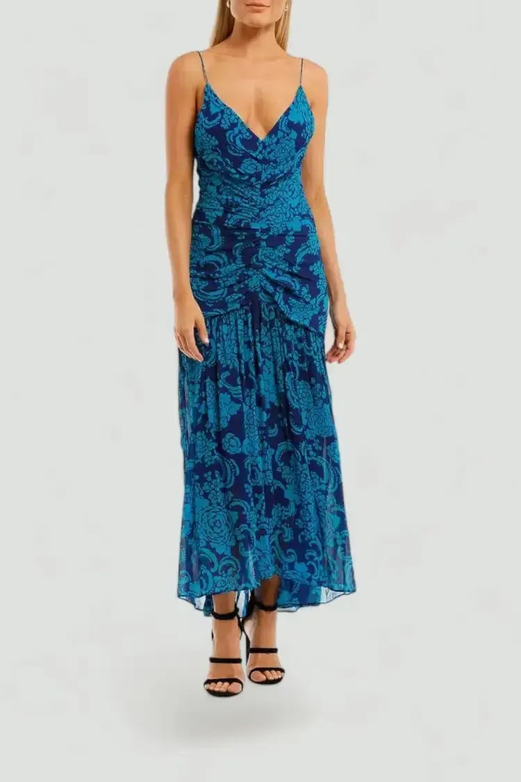 Ginger & Smart Lyrical Dress in Blue Size 8 photo 2