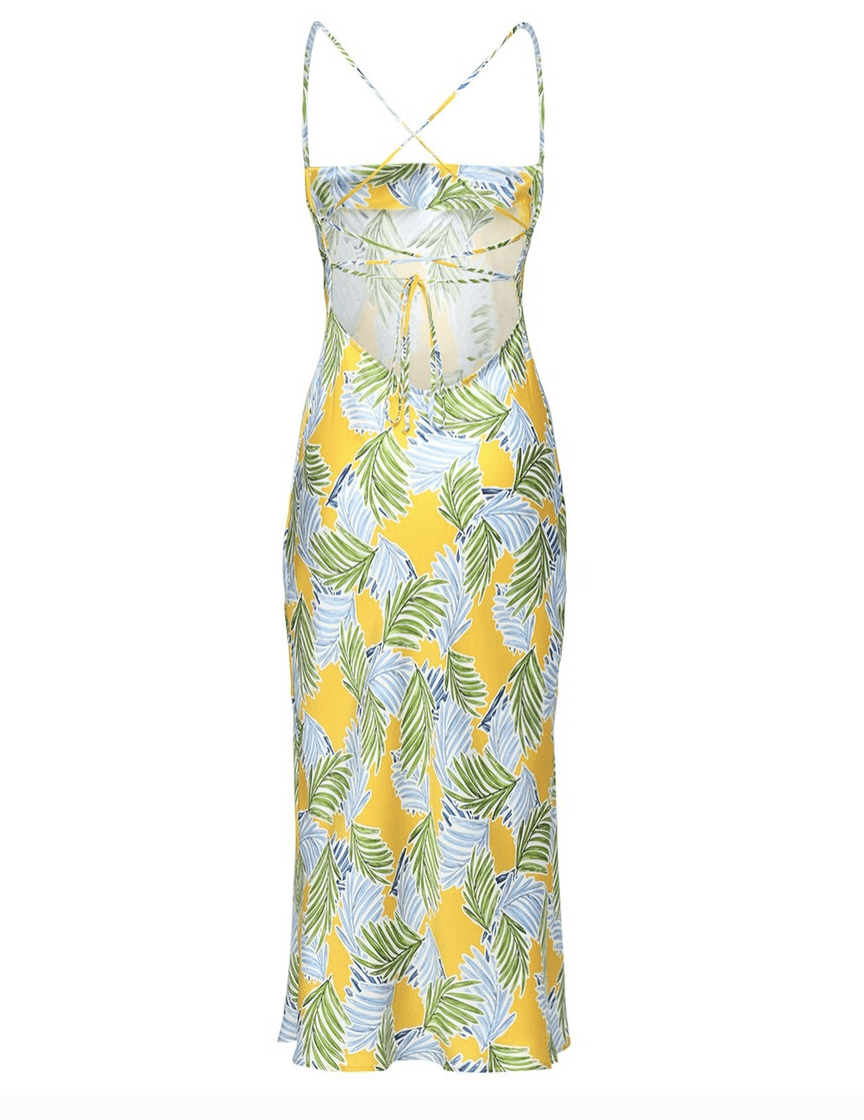 Bec and Bridge Palm Paradise Midi Dress Print Size 14 photo 3