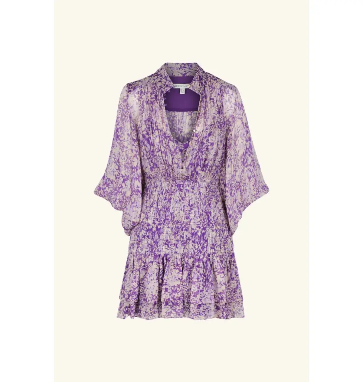 Shona Joy Aurier Button Up Ruched Mini Dress In Aurier Print Size AU 6 photo 4