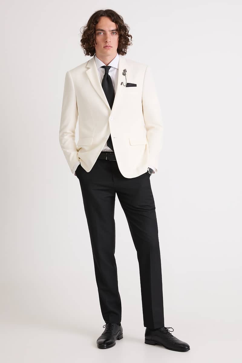 White Suit with Black Trousers Standard Package photo 5