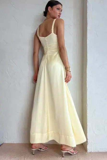 Hansen & Gretel Carlos Dress Lemon Yellow Size M / AU 10 photo 3