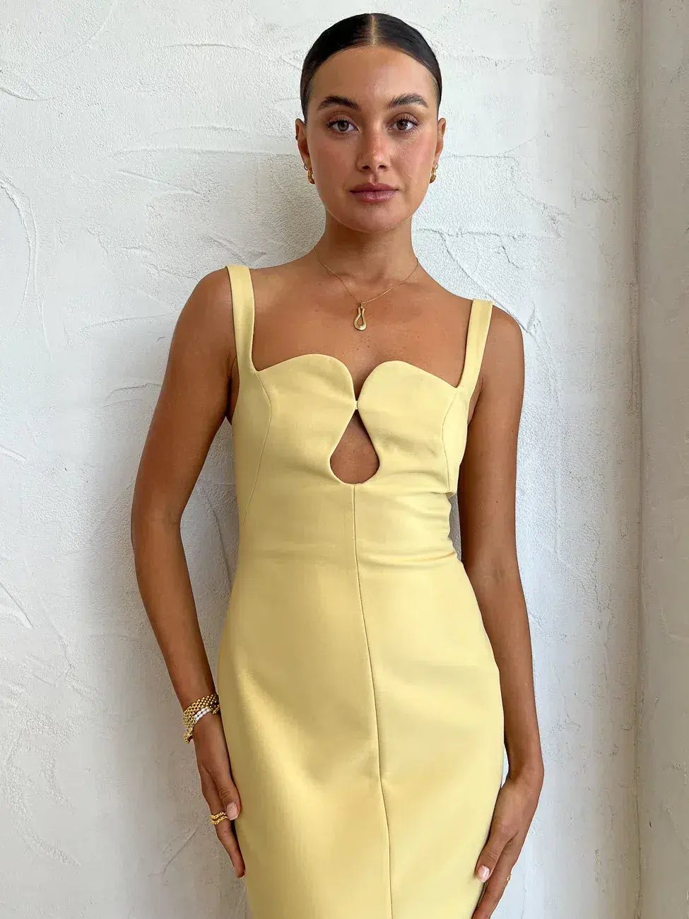 Camilla and Marc Brixton Midi Dress Mustard Yellow Size AU 6 photo 5