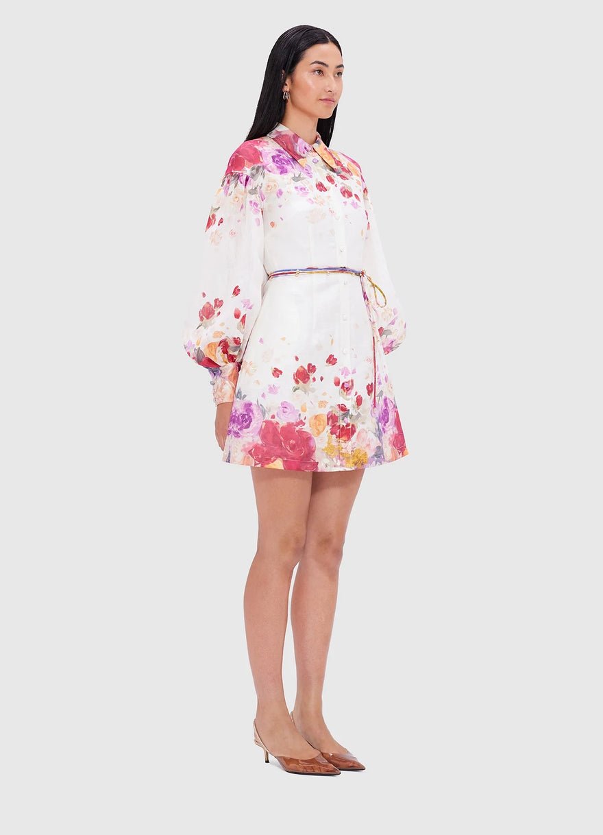 Leo Lin Juliana Shirt Mini Dress - Fleur Print photo 5