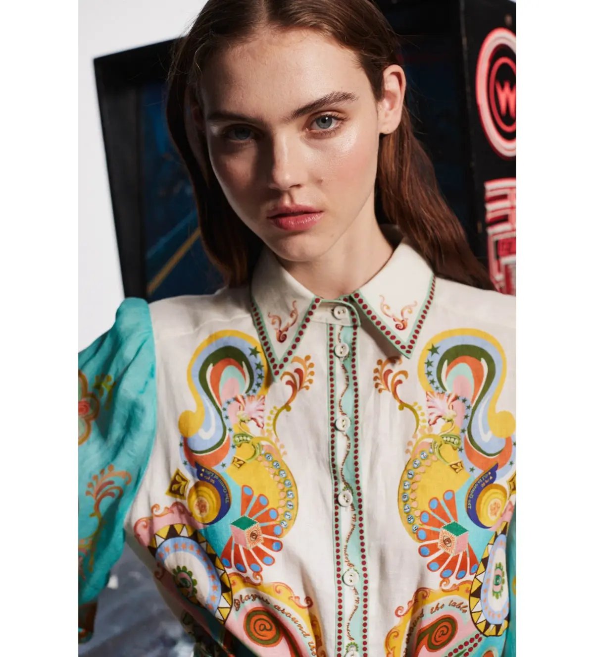 Alemais  Pinball Shirtdress Print Size 12 photo 2