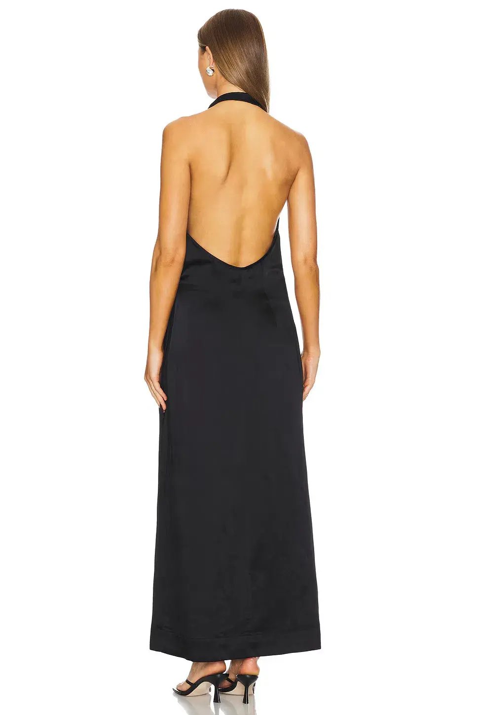 Bondi Born Nara Halter Dress Black Size 6 photo 3