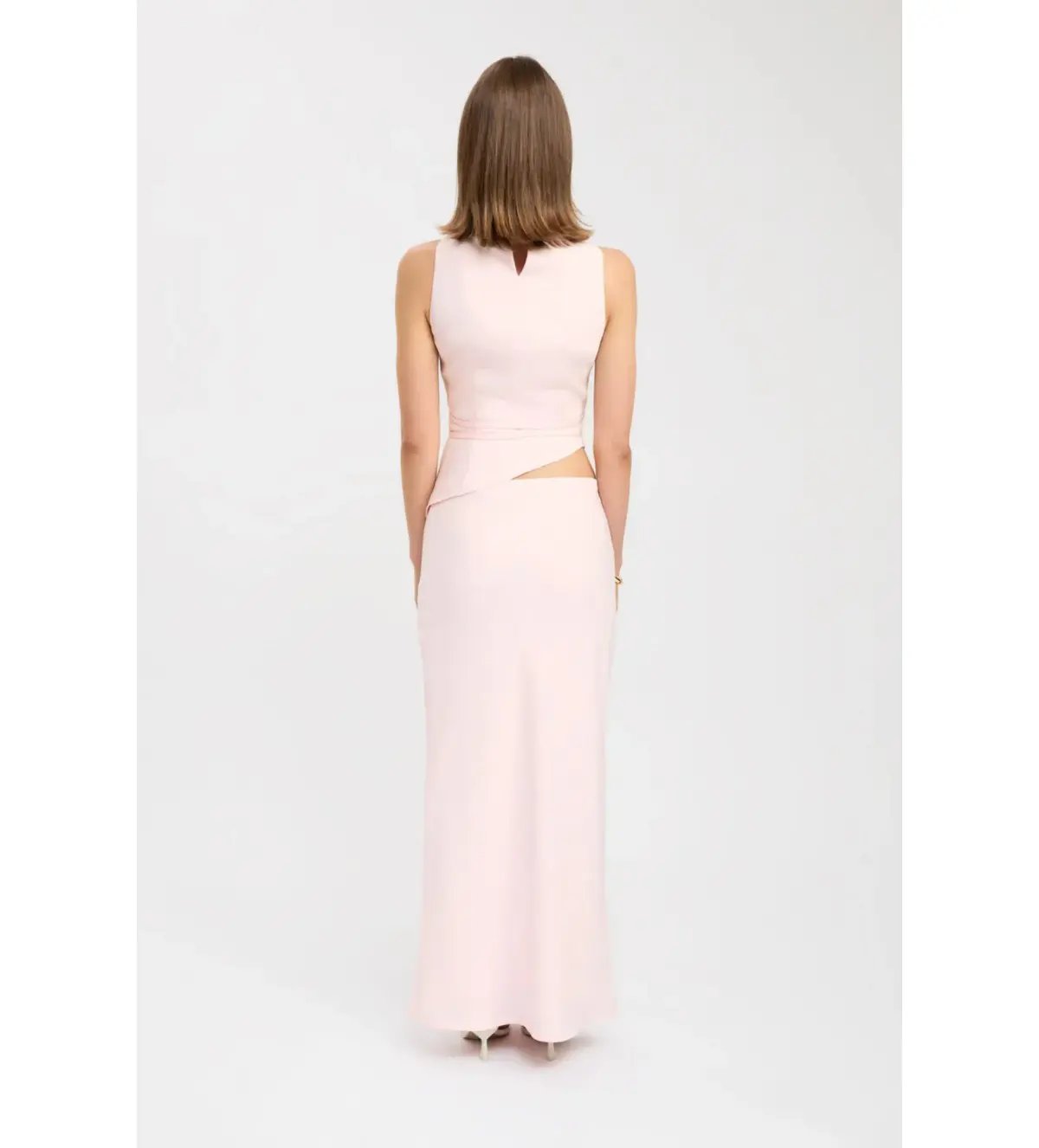 Kookai Ariel Double Belt Halter Top And Maria Maxi Skirt Set in Heavenly Pink Size AU 10 photo 8