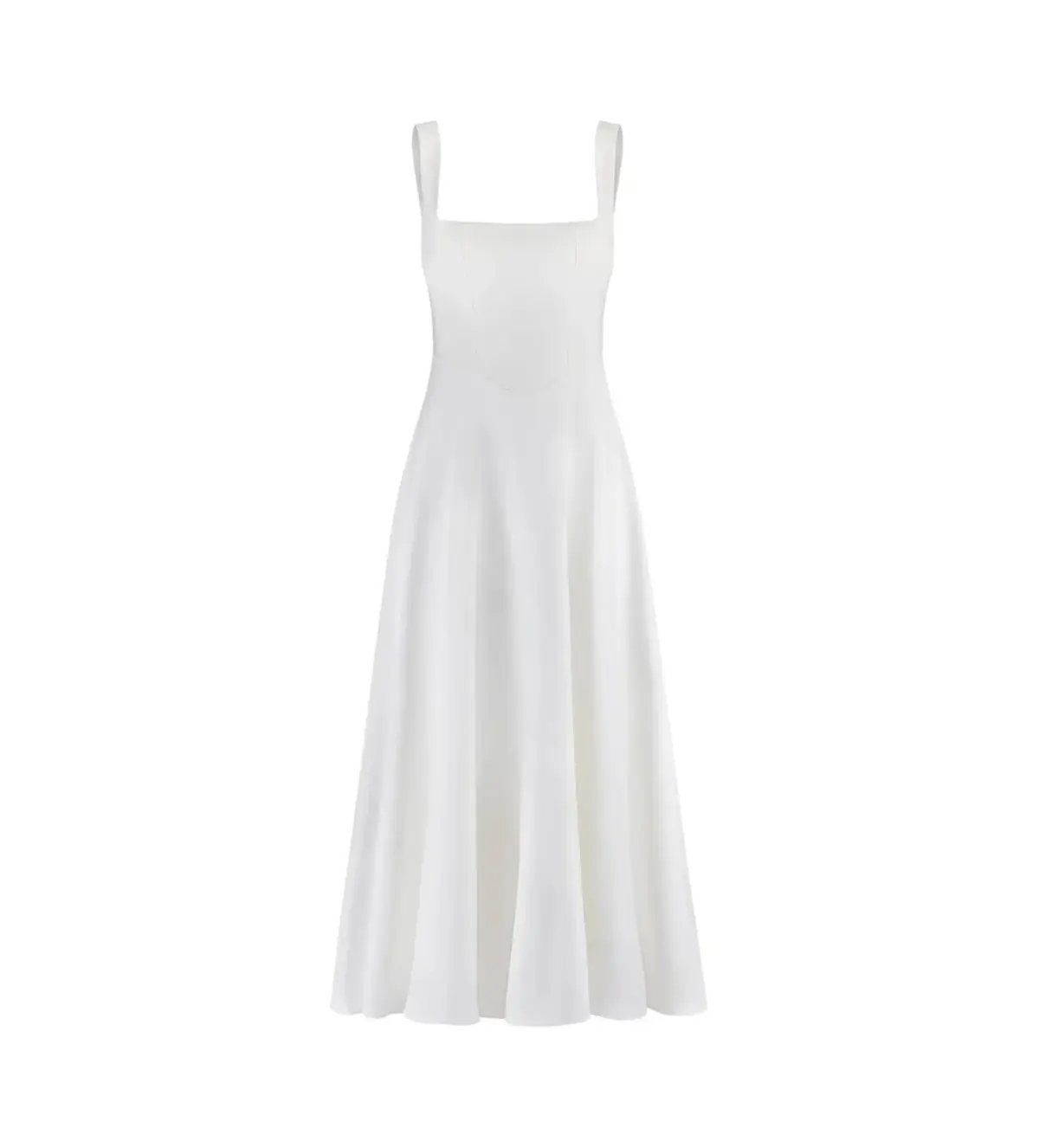 Odd Muse The Ultimate Muse High Waist Square Neck Midi Dress White size XS/ AU 6 photo 4