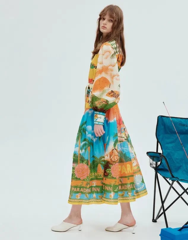 Alemais Paradiso Shirt Dress Multi Size 6 photo 2