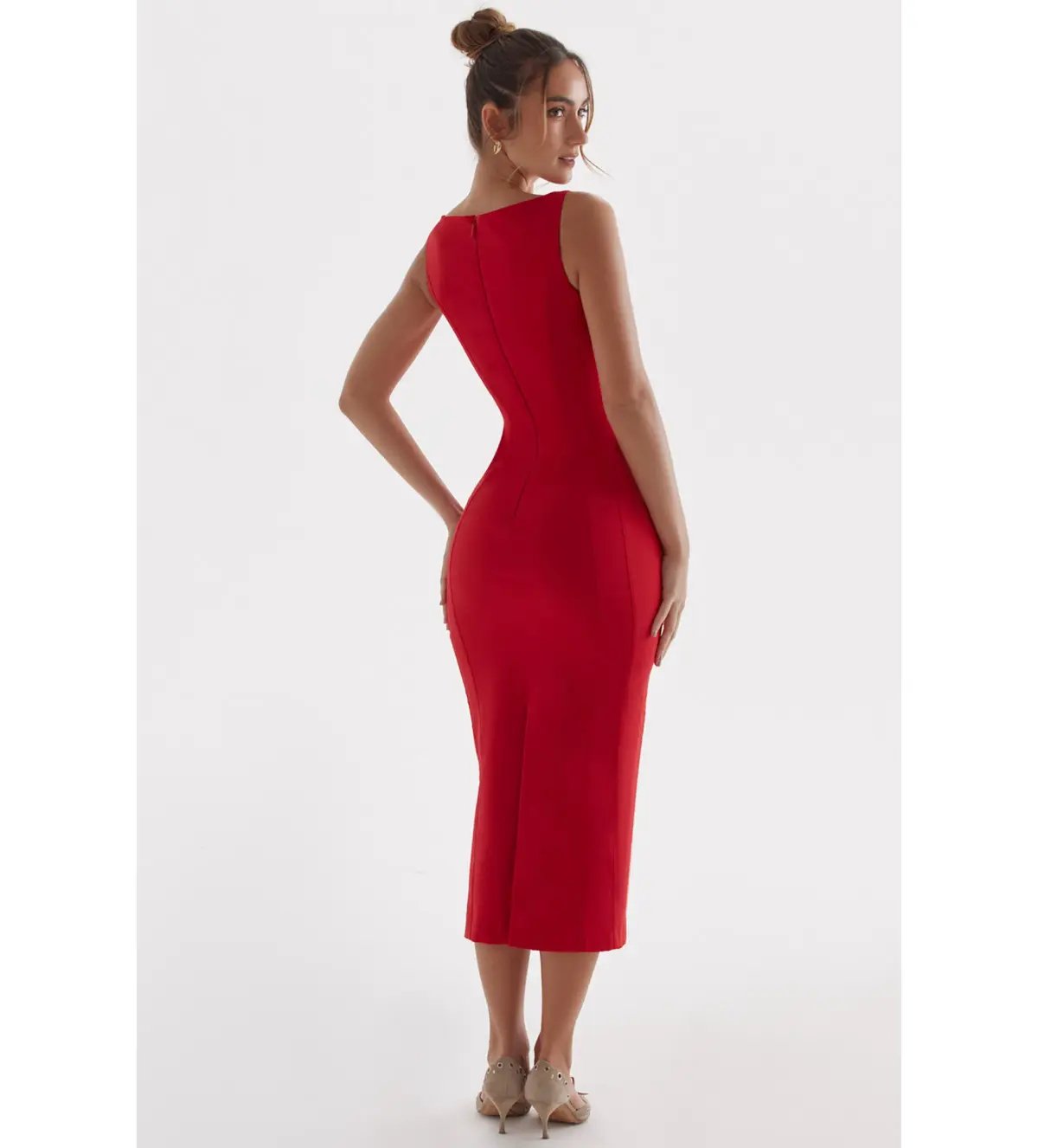 House Of Cb Cece Midi Dress Red Size S / Size Au 8 photo 8
