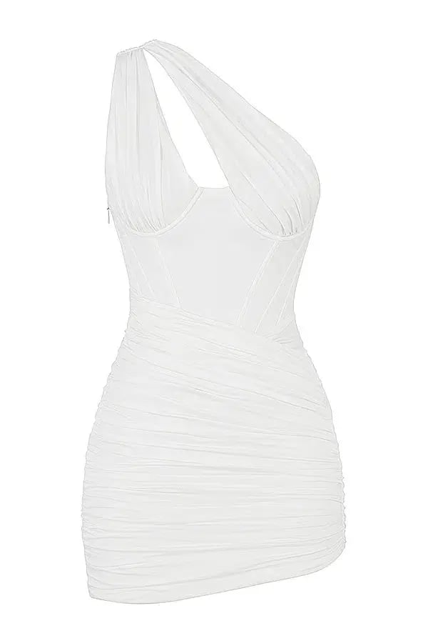 House of CB Clementine Cut Out Mini Dress White Size Small / Au 8 photo 4