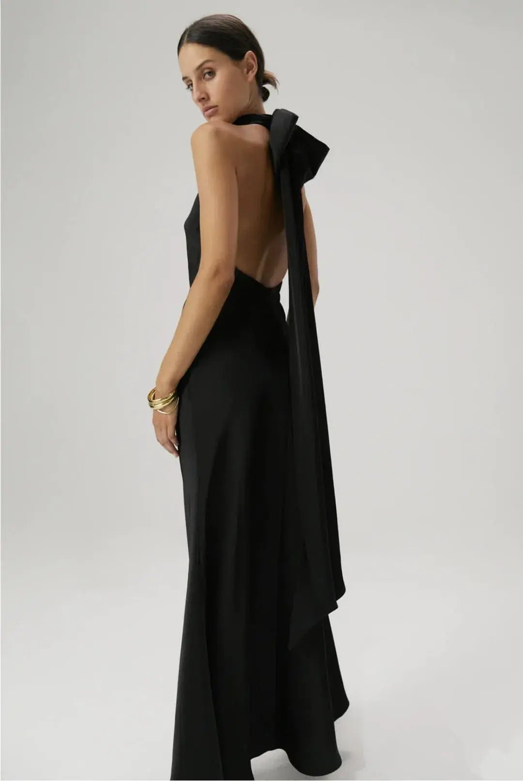 Misha Evianna Gown Black Size 8/S photo 2