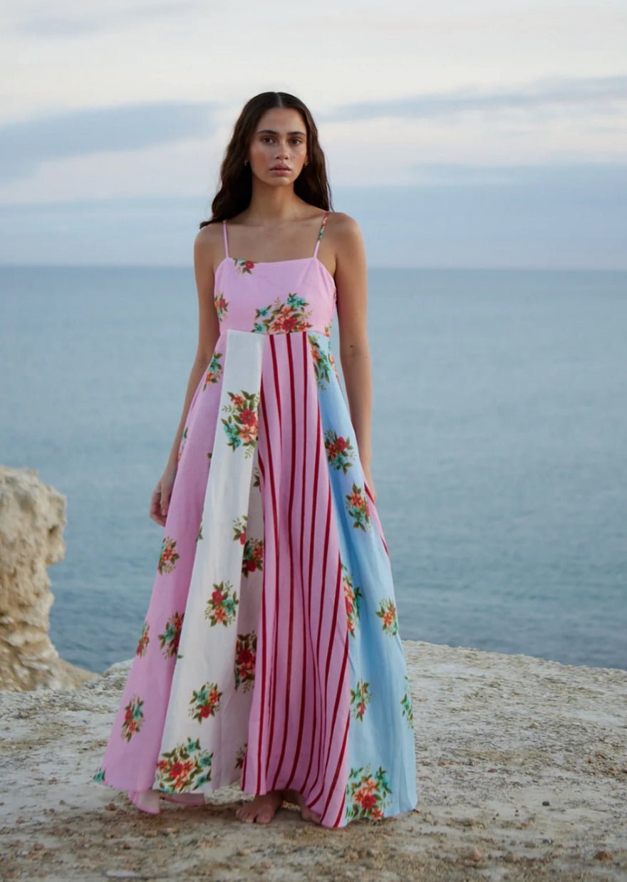 Aston Studio Rue Dress In Multi Bouquet photo 4