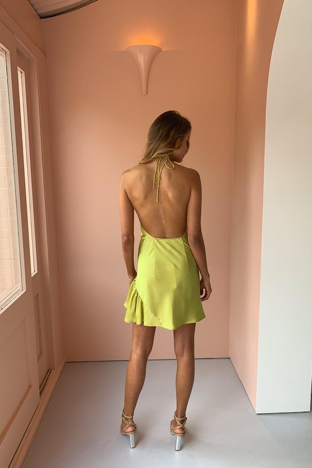 One Fell Swoop La Californie Mini Dress Green Size 8 photo 3