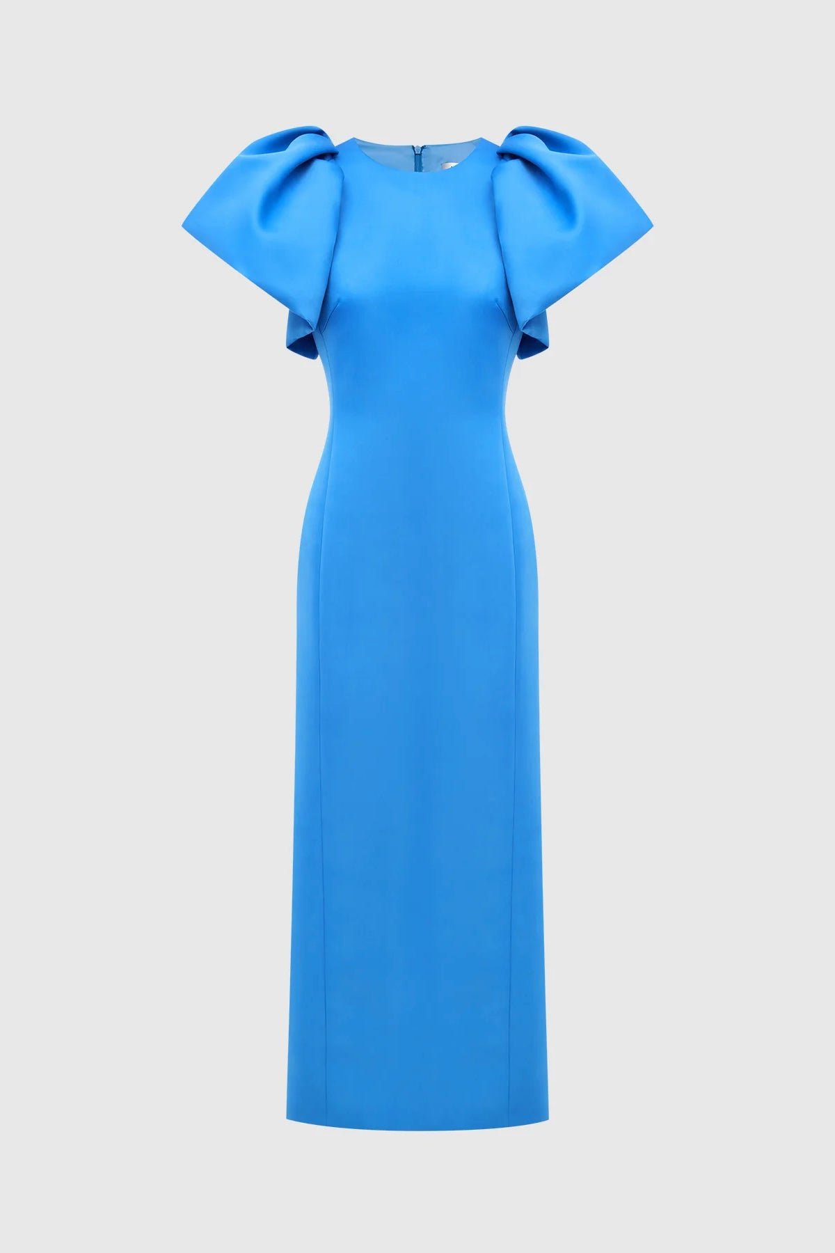 LEO LIN LUCINDA MAXI DRESS - STEEL BLUE photo 8