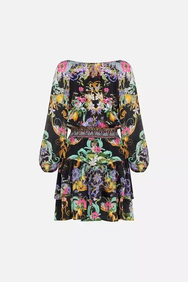 Camilla Meet Me In Marchesa Double Ruffle Dress Long Sleeves Size S/Au 10 photo 4
