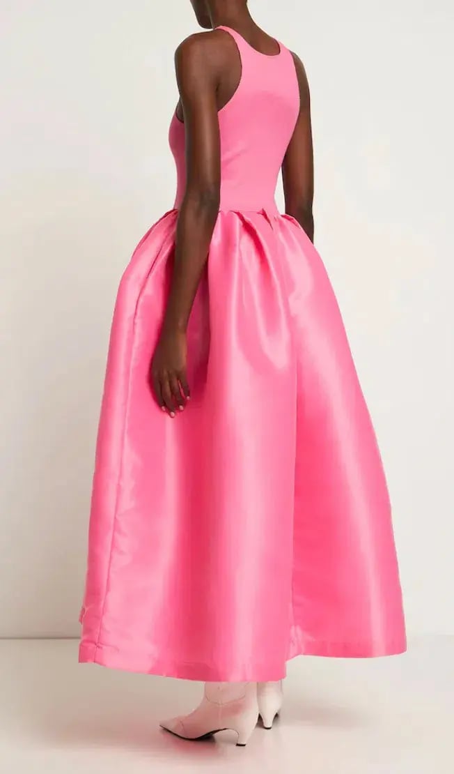 Marques' Almeida Taffeta-skirt organic cotton-blend midi dress Pink Size XS / AU 6 photo 10