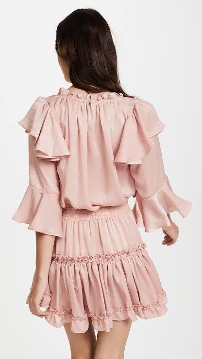 Misa Los Angeles Aliz Dress Mauve Pink Size AU 6 photo 5