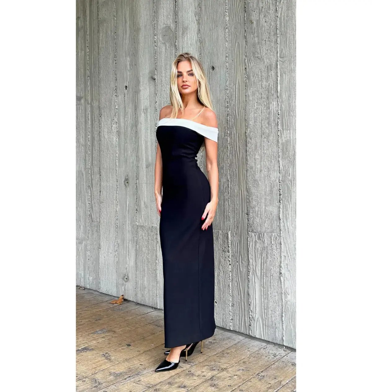 Bianca & Bridgett Leni Maxi Dress Black Size AU 14 photo 4