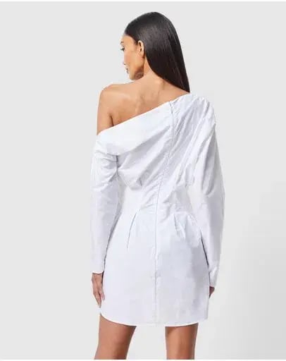 Mossman Homage Mini Dress White Size 12 photo 3