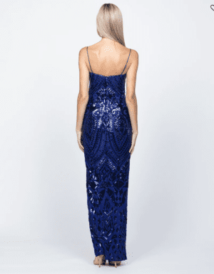 Bariano Rowie Plunge Neckline Gown photo 2