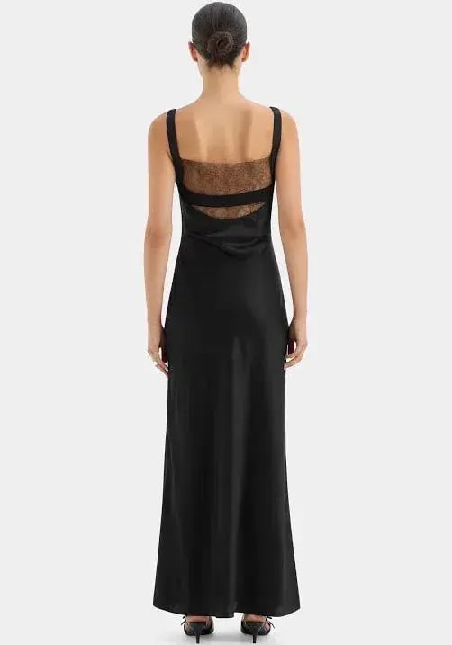 Sir The Label Dunya Lace Gown Black Size 10/M photo 5