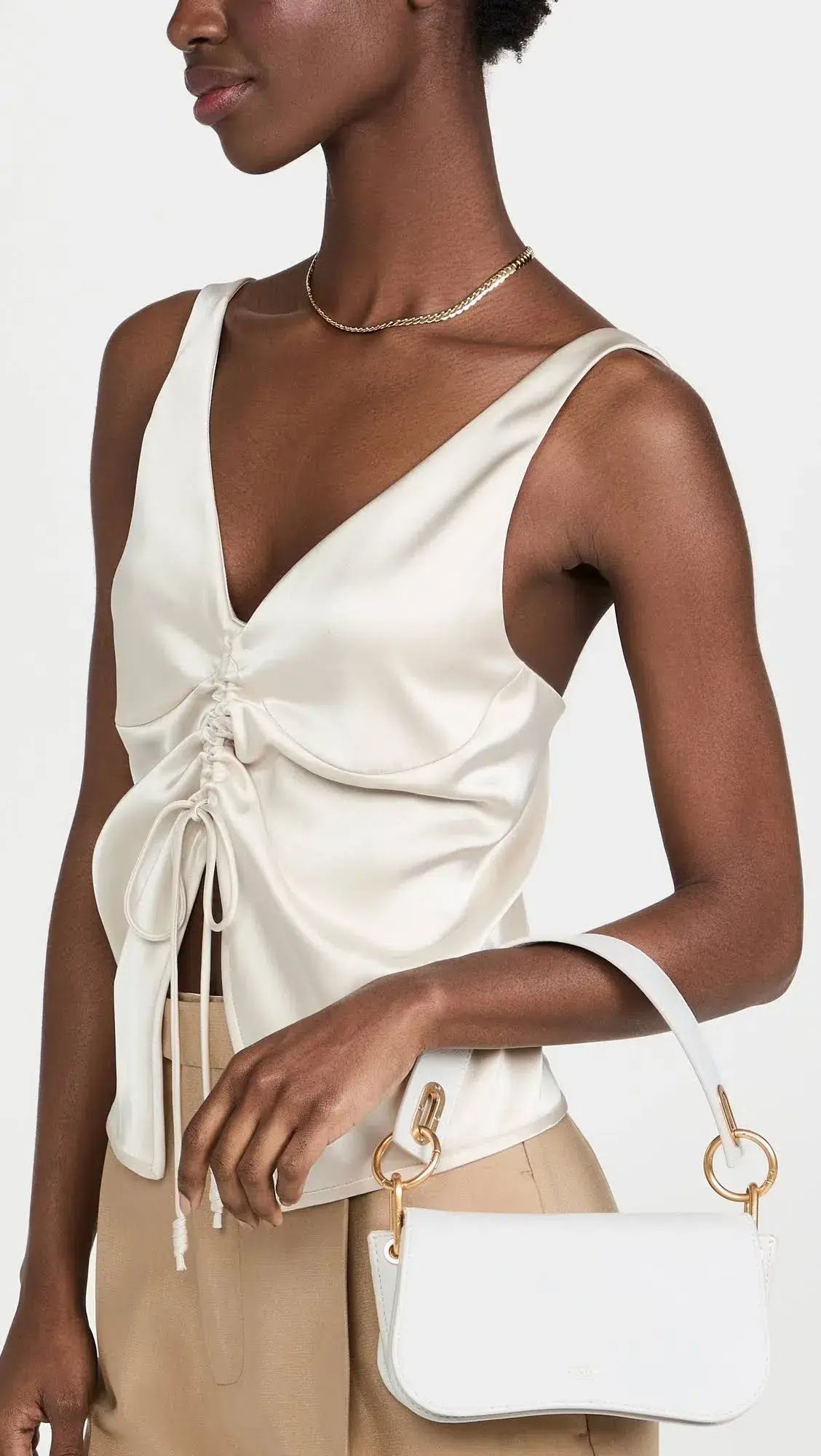 Oroton Liv Small Day Bag White photo 2