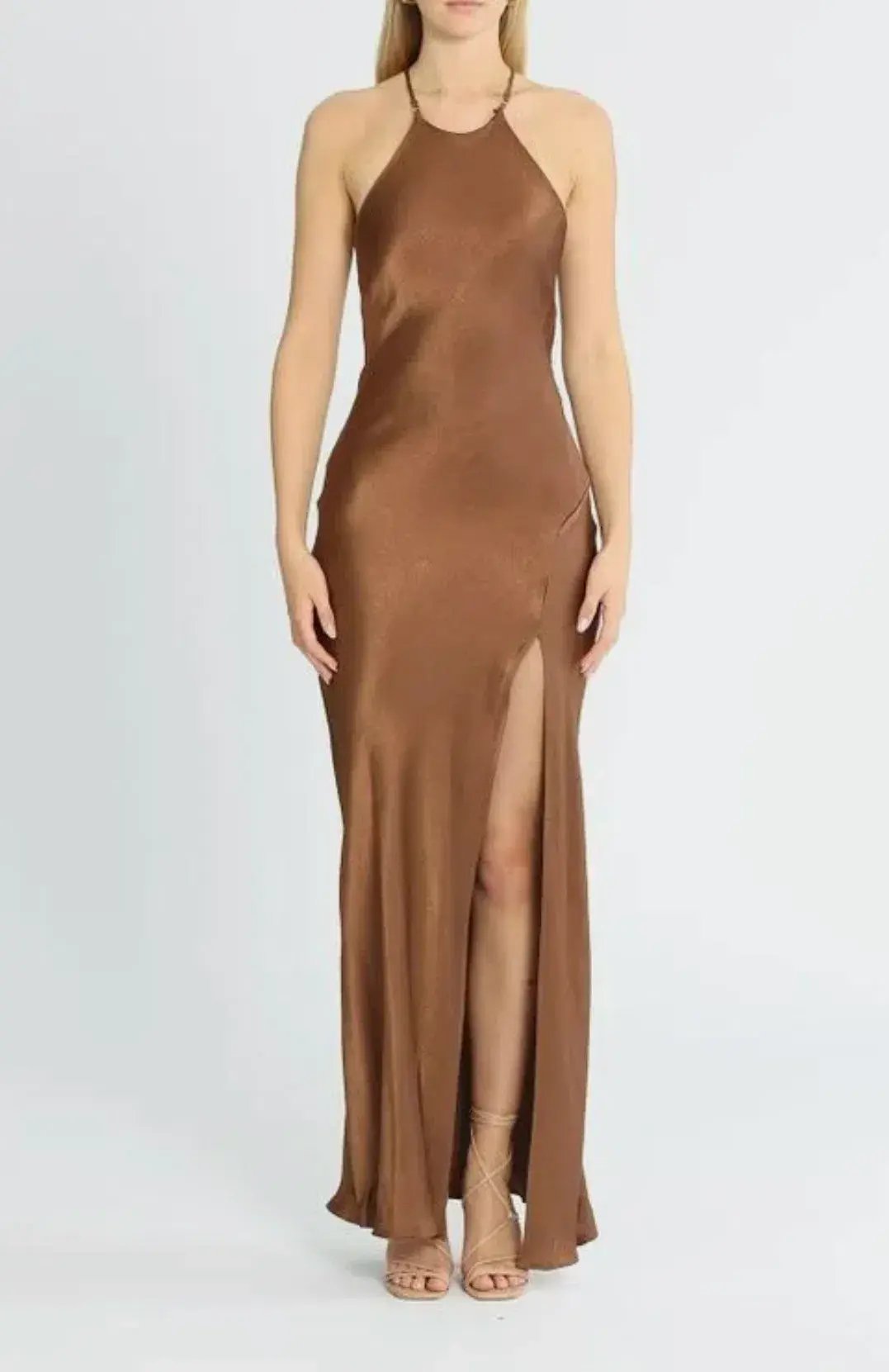Bec & Bridge Annika Maxi Dress Brown Size 8 photo 4