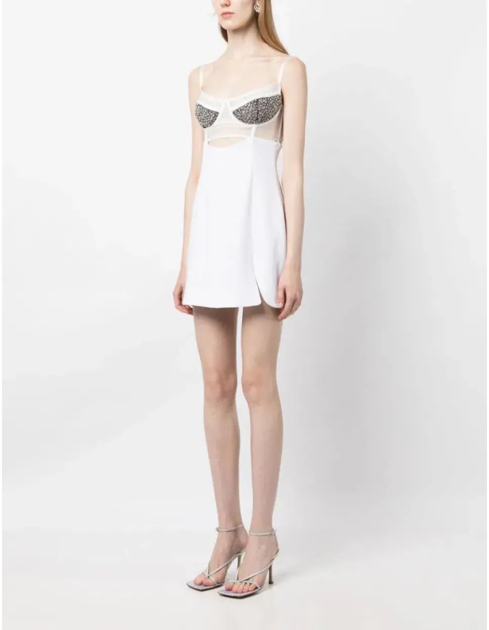 Rachel Gilbert Hartley Mini Dress Ivory Size 3/AU12 photo 3