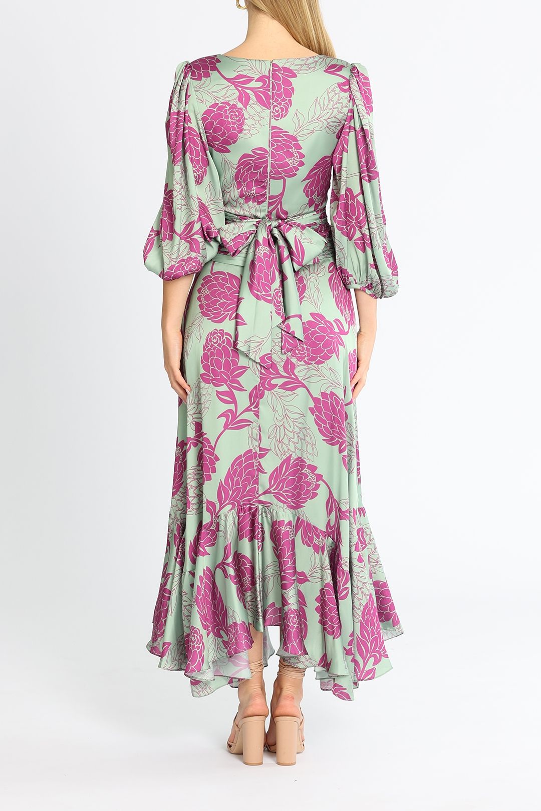 Celia Print Dress - Aqua photo 3