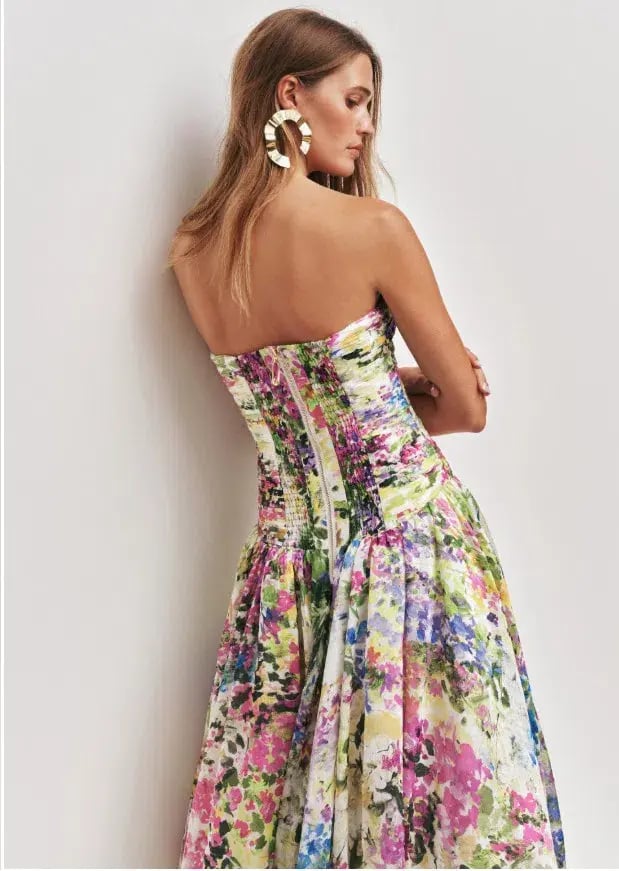 Aje Dahlia Maxi Gown in Lavandula Floral Size 6 photo 2