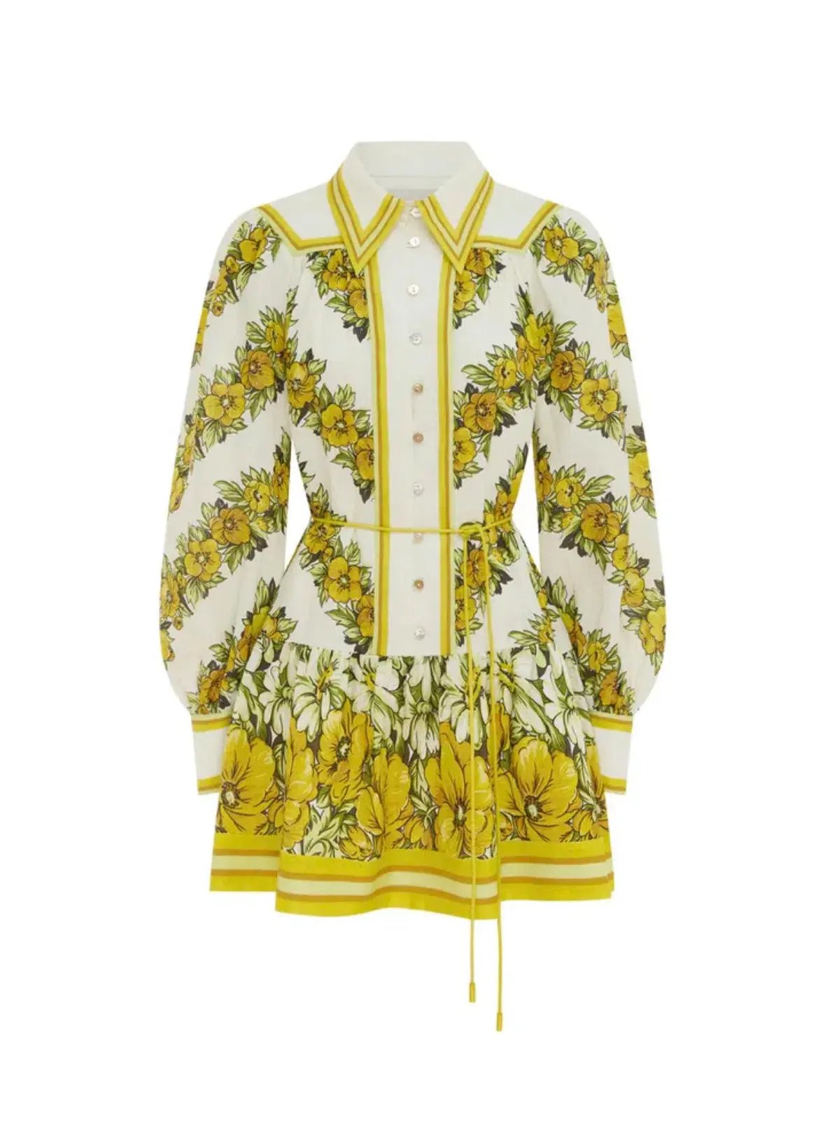 Alemais Gisela Mini Shirt Dress Floral Size 16 photo 5