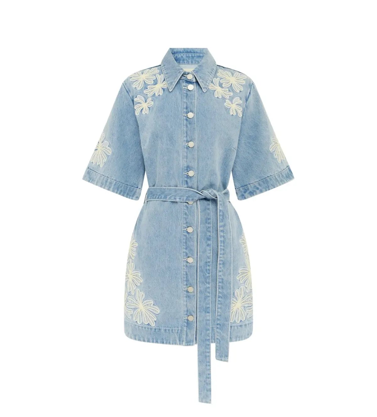 Alemais Charlene Denim Mini Dress Size AU 16 photo 5