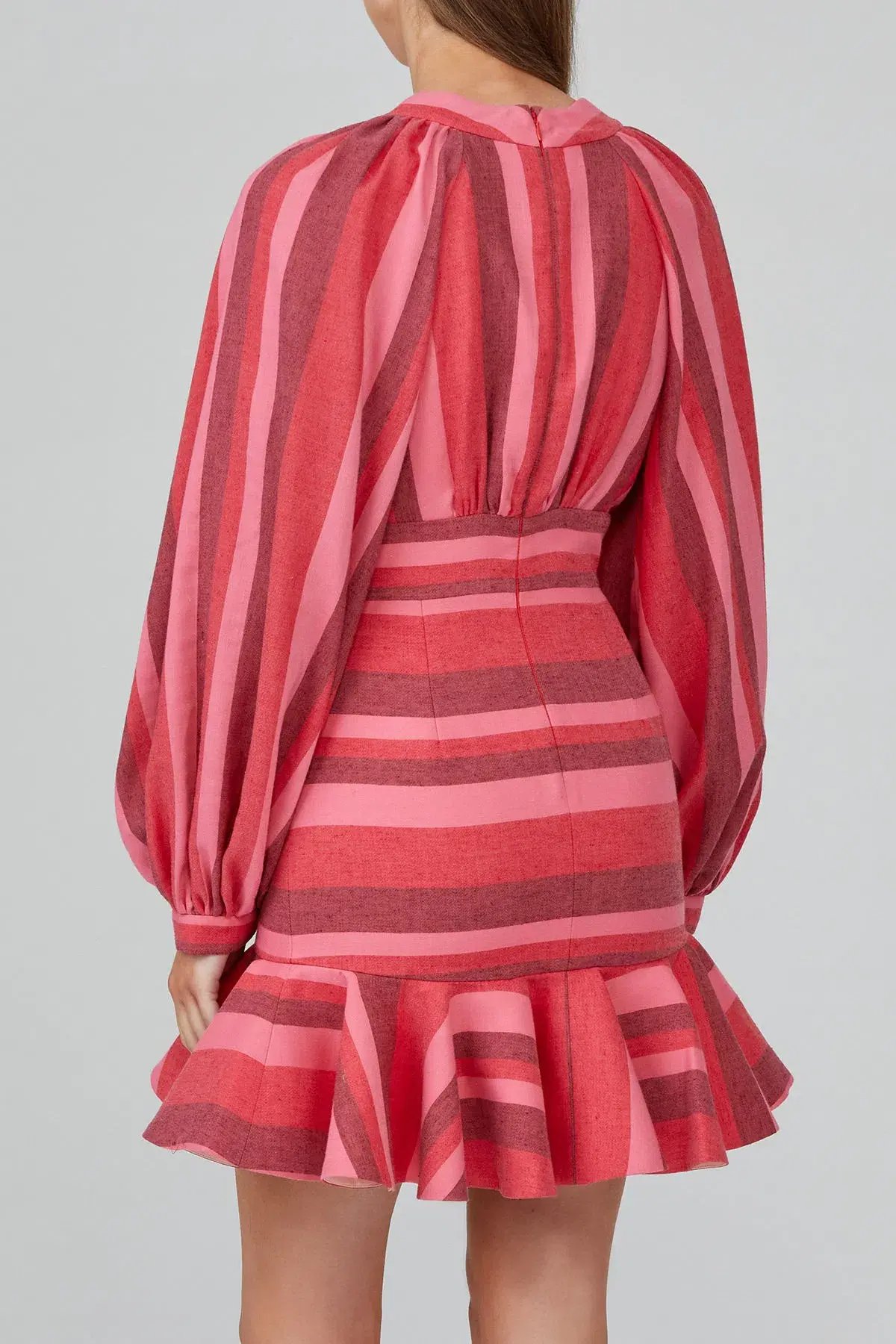 Acler Ellen Dress Pink Mix Stripe Size 8 photo 2