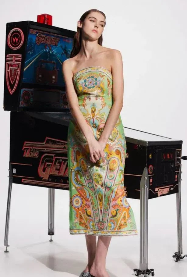 Alemais Pinball bodice strapless dress. Size Au 10 photo 2