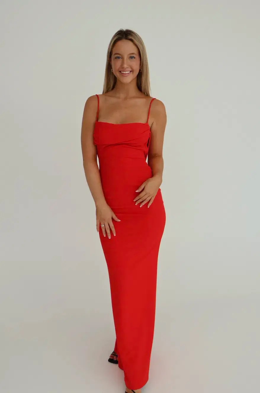 Effie Kats Havilland Gown Red size 8 photo 11