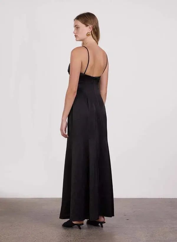 Anna Quan Elle Dress Black Size 10 photo 2