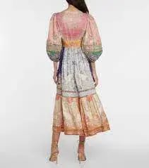 Zimmermann Anneke Lantern Midi Dress Size 0 photo 3