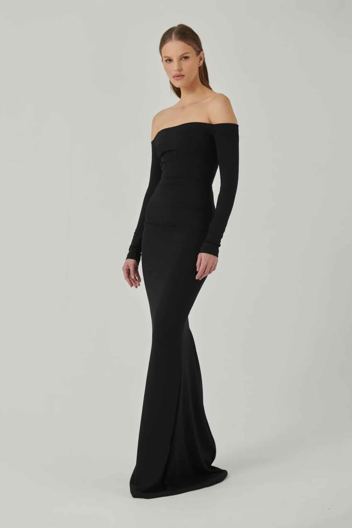 EFFIE KATS ANITA GOWN - BLACK photo 2