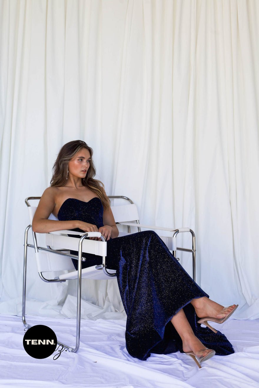 TPC Cindy Gown - Navy Sparkle photo 2
