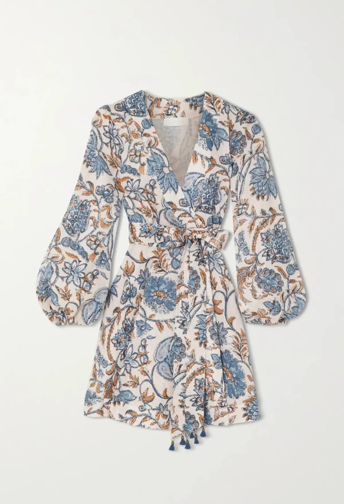 Zimmermann Vitali Wrap Mini Dress Floral Size 2 / Au 12 photo 2