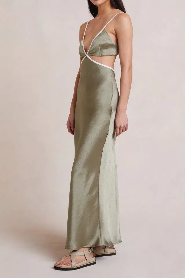 Bec & Bridge Veronique Dress Sage Size 8 photo 2