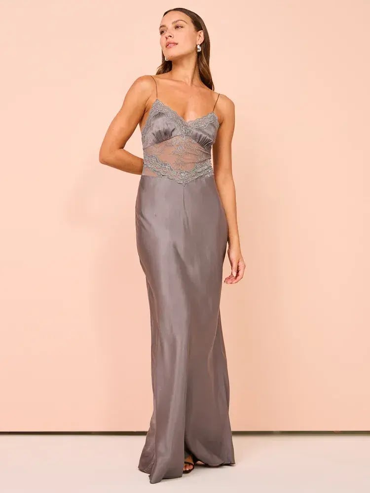 Bec & Bridge Amoras Gown in Grey Size 10 photo 4
